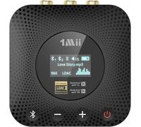 1Mii B06HD+ Ricevitore Bluetooth HiFi, Adattatore Audio Bluetooth 5.3 con DAC Audiophile, LDAC, aptX HD/Bassa Latenza, Controllo Volume, Display OLED per Stereo/Amplificatore, Uscita RCA/OPT/COAX