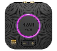 1Mii B06S+ Ricevitore Bluetooth 5.2 HiFi, Hi-Res LDAC Adattatore Audio Bluetooth con Jack AUX 3.5mm e RCA, aptX Bassa Latenza, 100ft Lungo Raggio Ricevitore con Controllo Volume per Home Audio/PC