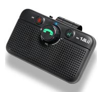 1Mii Kit Vivavoce per Auto Bluetooth 6.0 con Siri Assistente Comandi Vocali di Google Altoparlante, per Chiamate Viva Voce, GPS, Connessione Automatica, Altoparlante da 3W, Connettività Dual Link