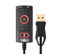 1Mii Scheda audio USB cuffie e microfono per MAC e Windows, Adattatore audio presa USB, Plug & Play, Nessun driver necessario