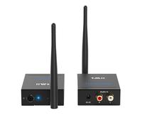 1Mii Trasmettitore Ricevitore Audio Wireless HiFi per TV, 2.4 GHz Adattatore Audio RCA Ingresso/Uscita, Lungo Raggio 100m Bassa Latenza per Musica da TV/PC a Subwoofer/Stereo/Casse Attivo