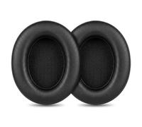 1Mii Y8+ cuscinetti auricolari di ricambio a scatto - morbidi cuscinetti in pelle proteica per cuffie over-ear (Nero)