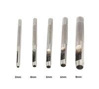 1mm - 40mm Resistente Acciaio Argento Cavo Foro Punzone Set per Pelle Arte Legno