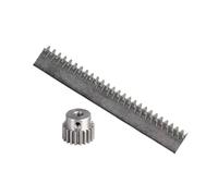 1Mod cremagliera in acciaio 10 x 10 x 500 mm + 1 pz 1 m 17/15 denti pignone 45 metallo (17 teeth,6 mm)