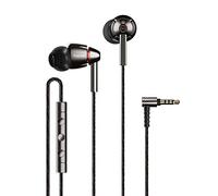 1MORE Quad Driver Auricolari In-Ear con Microfono e Telecomando, Hi-Res Cuffie Stereo, Bassi potenti, Alta Definizione - E1010 Argento/Grigio