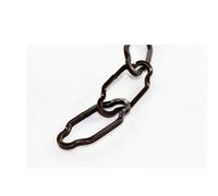 1mt catena sagomata bronzo per lampadario sospensione pendel filo 2,7mm tipo genevose