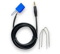 1neiSmartech Cavo Aux Jack Maschio Con Ponticello per Autoradio No Source Available, Compatibile con Fiat Punto 500 Panda Lancia Y, radio Delphi Bosch Continental, con Kit Estrazione Chiavette