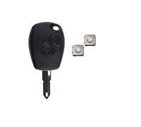 1neiSmartech Guscio Scocca Lama Pulsanti Per Telecomando Chiave 2 Tasti Ricambio Compatibile Per Auto Dacia Logan Duster Con Microswitch (Chiave Completa DI Guscio Lama E 2 Micropulsanti)