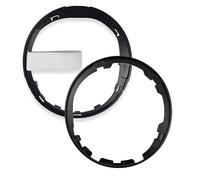 1neiSmartech Kit Cornice Nera Lucida e Ghiera di ritenzione per Cuffia Leva Cambio Compatibile con Fiat 500 312, 500C dal 2007, per OEM 50295851, 50295325, 55344016, 50293173