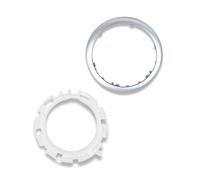1neiSmartech Kit Ghiera di Ritenzione e Cornice Esterna Argento Telaio per Cuffia Asta del Cambio Compatibile con Citroen C3 2003-2009 e Compatibile con C2 2003-2010, Oem 7589T8, 7589V0