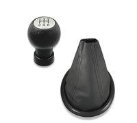 1neiSmartech Kit Pomello Leva Cambio 5 Marce Cuffia Cuciture Nere e Ghiera Compatibile con Suzuki Swift 2005-2010, SX4 2007-2013, Alto 2009-2014, Compatibile con OEM 28113M75J21-GJL, per leva forma T