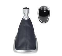 1neiSmartech Kit Pomello Leva Cambio 6 Marce Nero e Cuffia Nera Compatibile con Ford C-MAX 2007-2010 e Ford Kuga 2008-2012, Compatibile con OEM 1639784 8V4R7P002KB 8V4R7P002-KB
