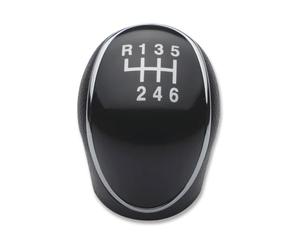 1neiSmartech Pomello 6 Marce Leva Cambio e Retromarcia Trasmissione Manuale Nero Compatibile con Hyundai IX35 2012-2016, Placca Nera con Numeri Argento, Facile Montaggio