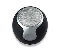1neiSmartech Pomello Leva Cambio 6 Marce Compatibile con Alfa Romeo MiTo dal 2008 con Foro in Metallo e Impugnatura in ABS Satinato Nero, Lente Superiore Cromata, OEM 55344848
