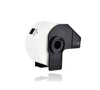 1O ETICHETTE ADESIVE PER BROTHER P-TOUCH DK-11207 58mmX58m CON SUPPORTO