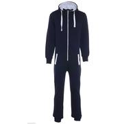 1ONESIE Bambini Ragazzi Tinta Unita con Cappuccio Tutti IN Tuta Taglie 5-16 Anni