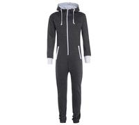 1ONESIE Bambini Ragazzi Tinta Unita con Cappuccio Tutti IN Tuta Taglie 5-16 Anni