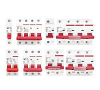1P 2P 3P 4P DZ47 3A-125A AC 230V 400V C Type Mini Circuit Breaker MCB Short Overload Protector Din Rail Mount Breaking Capacity(4P,25A)