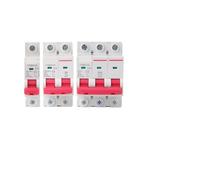 1P/2P/3P Miniature Circuit Breaker MCB Din Rail Breaking Capacity 6A/10A/16A/20A/25A/32A/40A/50A/63A AUOQKQUT(1p,50A)