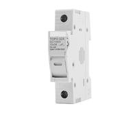 1P 2P DC Fuse Holder 10 * 38mm High Voltage Solar PV 1100V TOPV-30 Base Photovoltaic System Protection Protector IDGTTLDF(25A,1P Without LED)