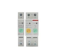 1P 2P Smart Power Consumption kWh Meter Circuit Breaker Time Relay Switch Leakage Voltage Protection AUOQKQUT(WIFI 2P)