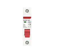 1P AC MCB DZ47-63 C Type 230/400V~ 50HZ/60HZ Mini Circuit Breaker 3A 6A 10A 16A 20A 25A 32A 40A 50A 63A Mounting 35mm Din Rail(1P 40A)