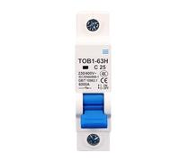 1P AC MCB TOB1-63 C Tipo 230/400V~ 50HZ/60HZ Mini Interruttore Automatico 3A-63A 1 Pz(1P 3A)