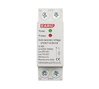 1P + N 27mm 40A 63A 230V Rail Ripristino automatico Riconnessione Relè di protezione dispositivo di protezione da sovratensione e sottotensione Interruttore automatico (Size : 16A)
