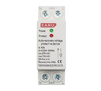 1P + N 27mm 40A 63A 230V Recupero automatico su guida Din Ricollegare Relè di protezione del dispositivo di protezione da sovratensione e sottotensione Protettori di dispersione a terra (Size : 6A)