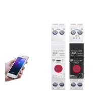 1P+N 63A 110V 220V WIFI Smart Switch Energy Meter kWh Metering Circuit Breaker Timer Relay Smart Home Protection(SY2 VA protect,20A)