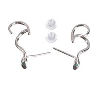 1paio Orecchini Forma Di Serpente Argento Orecchini Piccoli E Delicati Clip Per Orecchie Personalizzati Accessori Moda Per Feste E Regali Speciali