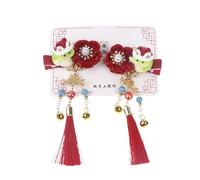 1Pair 2025 Serpente Anno Nappa Clip per Capelli Nuovo Anno Nappa Decorazione Tornante Clip Per Bambini Clip Per Capelli Serpente Capelli Decorativi Spille