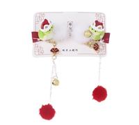 1Pair 2025 Serpente Anno Nappa Clip per Capelli Nuovo Anno Nappa Decorazione Tornante Clip Per Bambini Clip Per Capelli Serpente Capelli Decorativi Spille