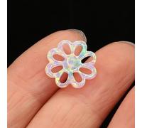 1Pair 50mm Natural Jade Baoding Ball Fitness Pallamano Quarzo Sfera Relax Mano Polso Esercizio Terapia di Massaggio Pietra raccolta domiciliare(Color:Weiß,Size:14.2x14.8x2.5mm-1PC)