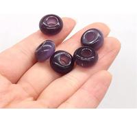 1Pair 50mm Natural Jade Baoding Ball Fitness Pallamano Quarzo Sfera Relax Mano Polso Esercizio Terapia di Massaggio Pietra raccolta domiciliare(Color:Black,Size:8x14mm-hole 6MM-6PCS)