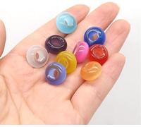 1Pair 50mm Natural Jade Baoding Ball Fitness Pallamano Quarzo Sfera Relax Mano Polso Esercizio Terapia di Massaggio Pietra decorazione della stanza (Color : Color mixing, Size : 8x14mm-hole)