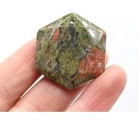 1Pair 50mm Natural Jade Baoding Ball Fitness Pallamano Quarzo Sfera Relax Mano Polso Esercizio Terapia di Massaggio Pietra decorazioni per la casa(Color:Unakite,Size:30x30mm)