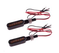 1Pair Amber Light LED Motorcycle Mini Turn Signal Indicator Lights Universal new