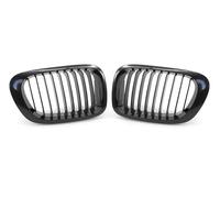 1Pair Auto Rene Anteriore Paraurti Griglia Griglia Kit Per BMW Per Serie 3 E46 1999-2003 E Per M3 Coupe/Cabrio 2001-2006 Griglia Anteriore(Black 1 Slat)