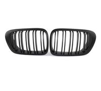 1Pair Auto Rene Anteriore Paraurti Griglia Griglia Kit Per BMW Per Serie 3 E46 1999-2003 E Per M3 Coupe/Cabrio 2001-2006 Griglia Anteriore(Matte Black 2 Slat)