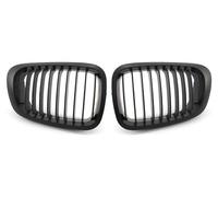 1Pair Auto Rene Anteriore Paraurti Griglia Griglia Kit Per BMW Per Serie 3 E46 1999-2003 E Per M3 Coupe/Cabrio 2001-2006 Griglia Anteriore(Matte Black 1 Slat)