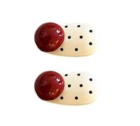 1pair Bella Polka Punti Clip Per Capelli Del Cuore Durabilità Leghe Forcine Stili Dolci Forcine Per Le Donne E Le Ragazze