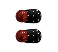 1pair Bella Polka Punti Clip Per Capelli Del Cuore Durabilità Leghe Forcine Stili Dolci Forcine Per Le Donne E Le Ragazze