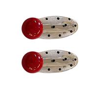 1pair Bella Polka Punti Clip Per Capelli Del Cuore Durabilità Leghe Forcine Stili Dolci Forcine Per Le Donne E Le Ragazze