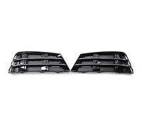 1Pair Car Paraurti Anteriore Fendinebbia Copertura Griglia Inferiore LH + Lato Destro Per A4 B9 2016 2017 2018 Chrome/Nero Plastica ABS Griglia Radiatore(Chrome)