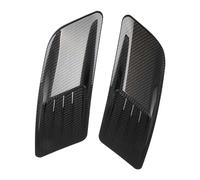 1pair Carbon Fiber Look Car Hood Scoop Air Vent Bonnet Intake Cover Decoration