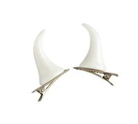 1pair Corno Forma Forcine Ragazza Calda Goth Duckbills Clip di Capelli Halloween Goth Coda di Cavallo Trecce Clip di Capelli Per La Donna