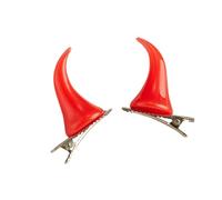 1pair Corno Forma Forcine Ragazza Calda Goth Duckbills Clip di Capelli Halloween Goth Coda di Cavallo Trecce Clip di Capelli Per La Donna