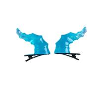 1Pair Devil Horn Forcine per capelli a forma di corno caldo ragazza goth anatra clip per capelli Halloween Goth coda di cavallo trecce capelli per donna