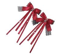 1Pair Fiocchi Del Nastro Fermagli Dei Capelli Unici Colori Solidi di Modo Hairpieces Accessori Eleganti Per Le Femmine